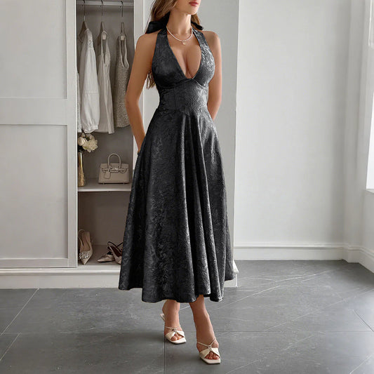 Halter Backless Dress